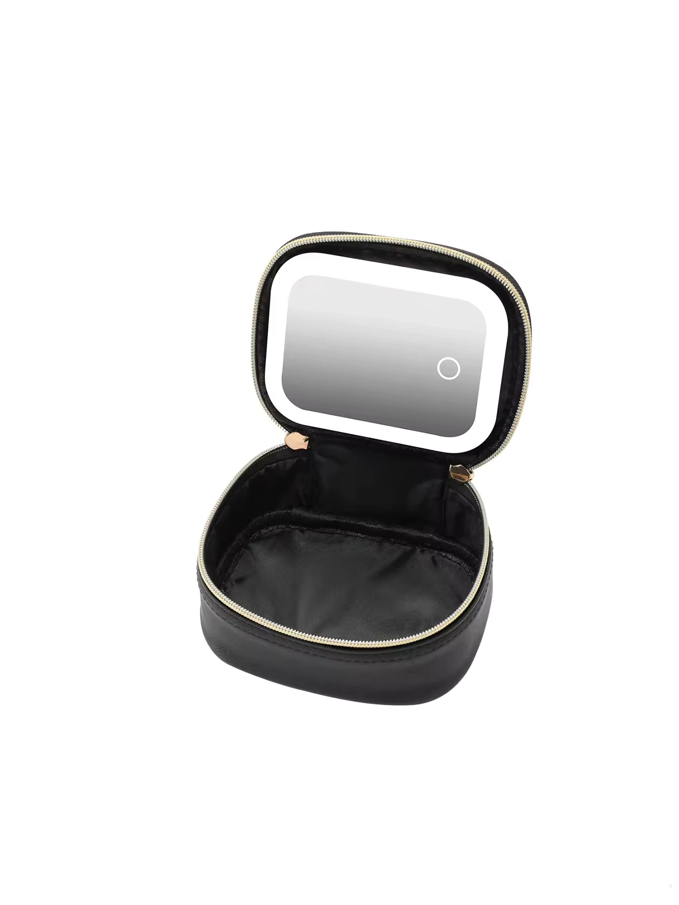 Rechargeable Travel Makeup Bag with LED Lighted Mirror — Portable Touch-Screen Cosmetic Organizer with 3 Light Modes | Tabletop Vanity Case for Travel &amp; Daily Use