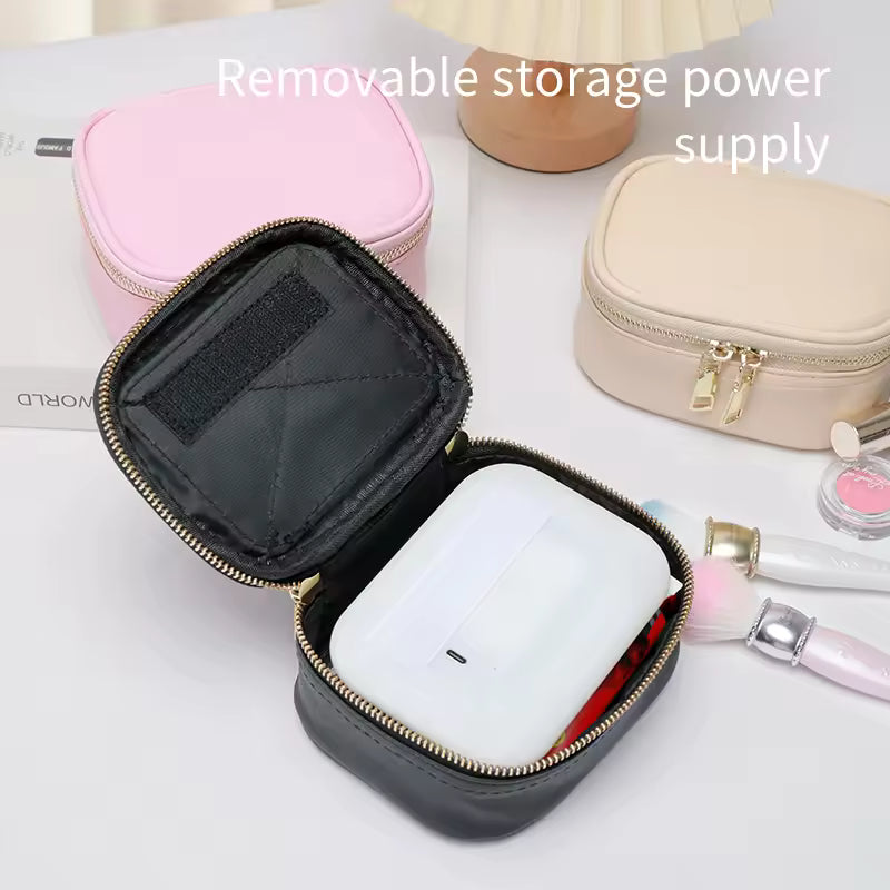 Rechargeable Travel Makeup Bag with LED Lighted Mirror — Portable Touch-Screen Cosmetic Organizer with 3 Light Modes | Tabletop Vanity Case for Travel &amp; Daily Use