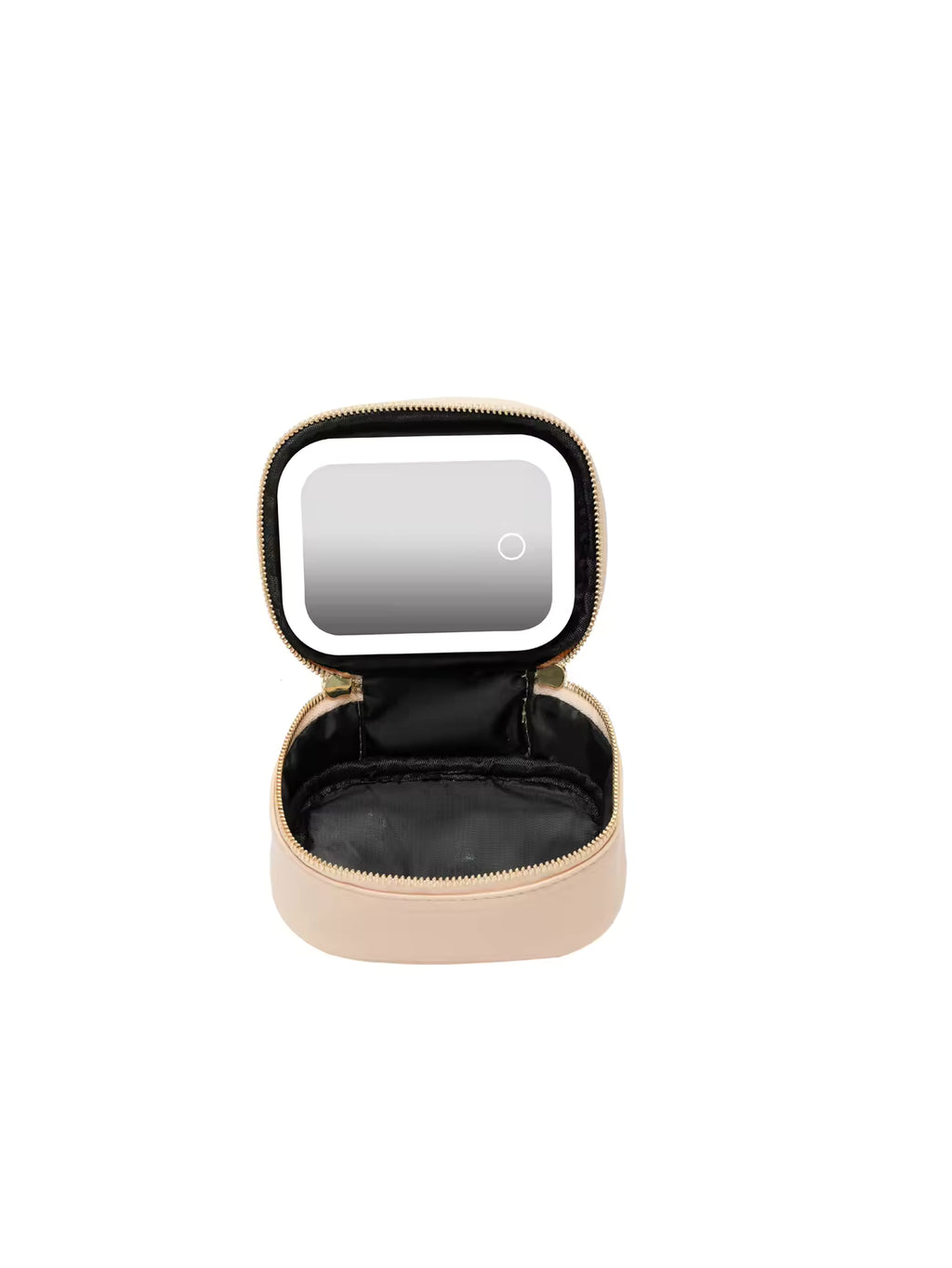 Rechargeable Travel Makeup Bag with LED Lighted Mirror — Portable Touch-Screen Cosmetic Organizer with 3 Light Modes | Tabletop Vanity Case for Travel &amp; Daily Use