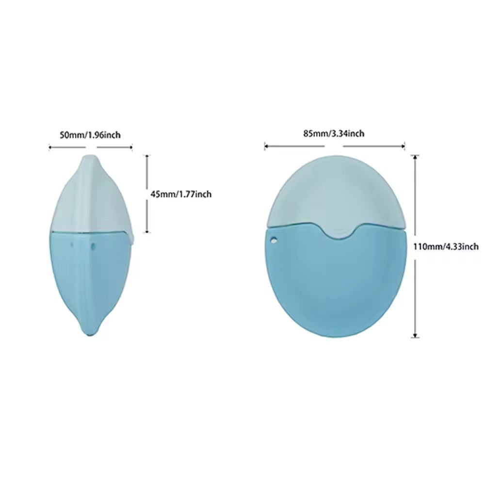 Silicone Suncream Roller Applicator – Refillable Oval Lotion & Sunscreen Bottle | Soft Silicone Roller Head for Smooth, No-Mess Application | Travel-Friendly Cosmetic Tool