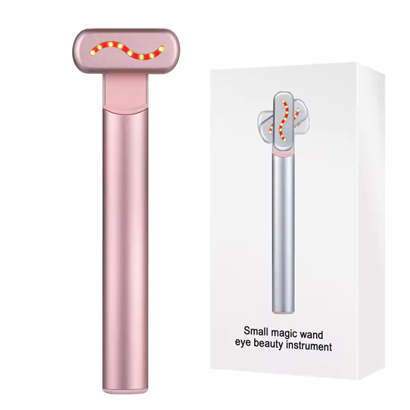 EMS Microcurrent Face Lifting Device – Red Light Therapy Facial Wand | Anti-Aging Skin Tightening Tool for Face, Eyes & Neck | Anti-Wrinkle, Firming, Lifting Beauty